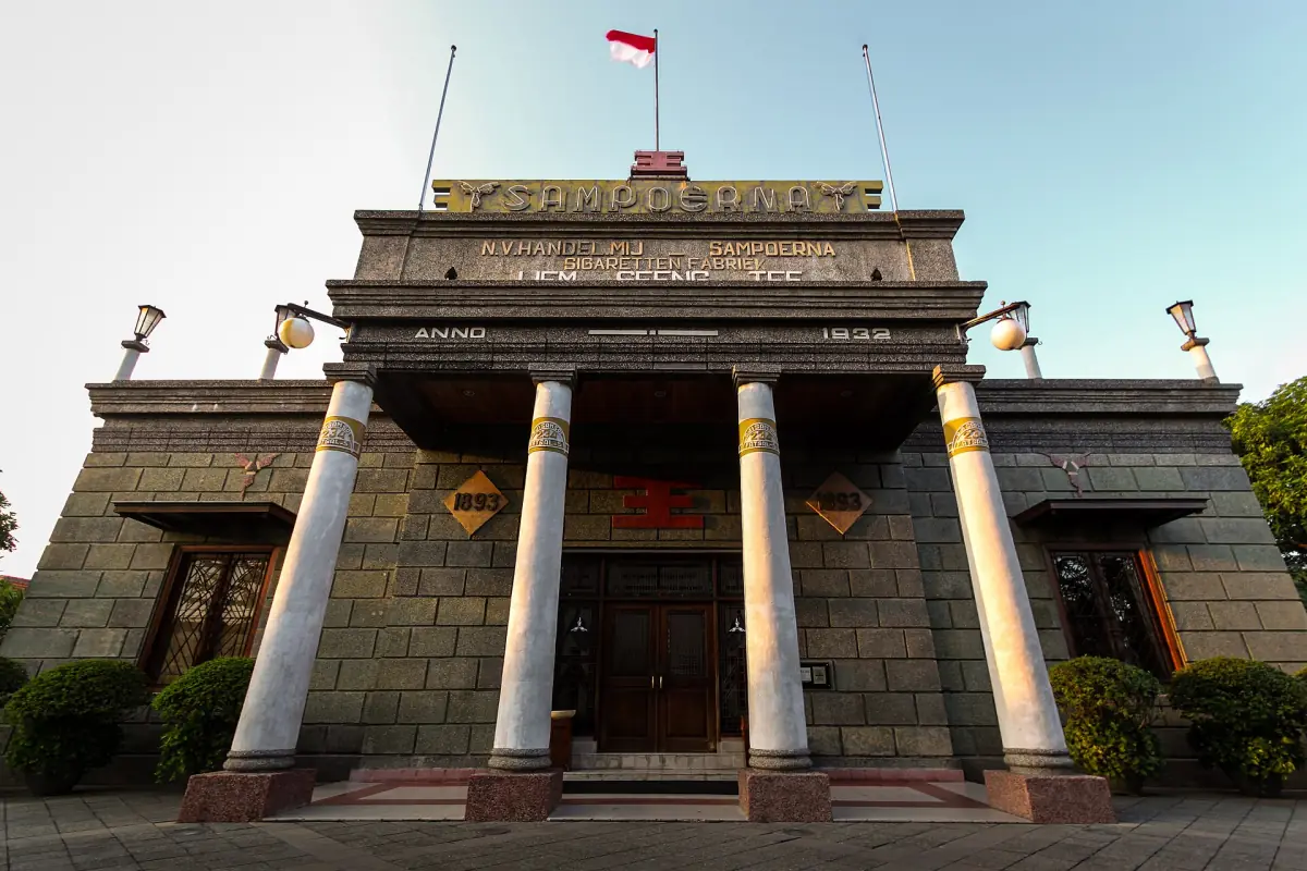 Colonial facade of the House of Sampoerna, Surabaya