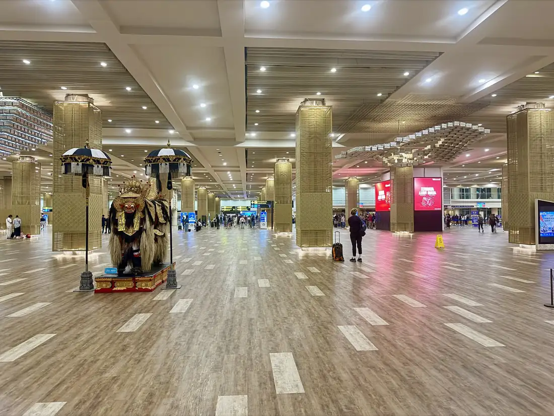 International arrivals hall at Ngurah Rai Airport, Bali